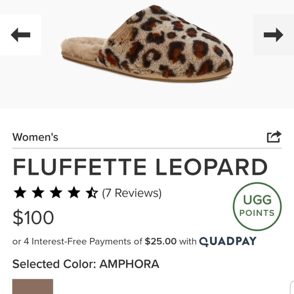UGG Shoes - Ugg Leopard Fluffette Slipper